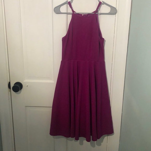 Lulus Magenta Midi Dress - Picture 5 of 10